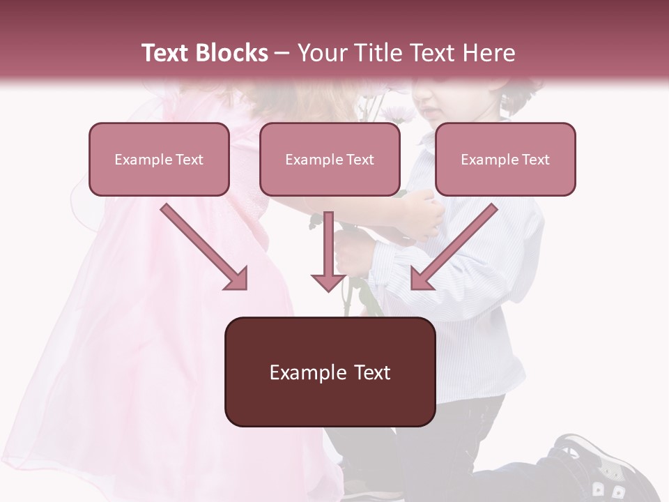 Caucasian Small Boy PowerPoint Template
