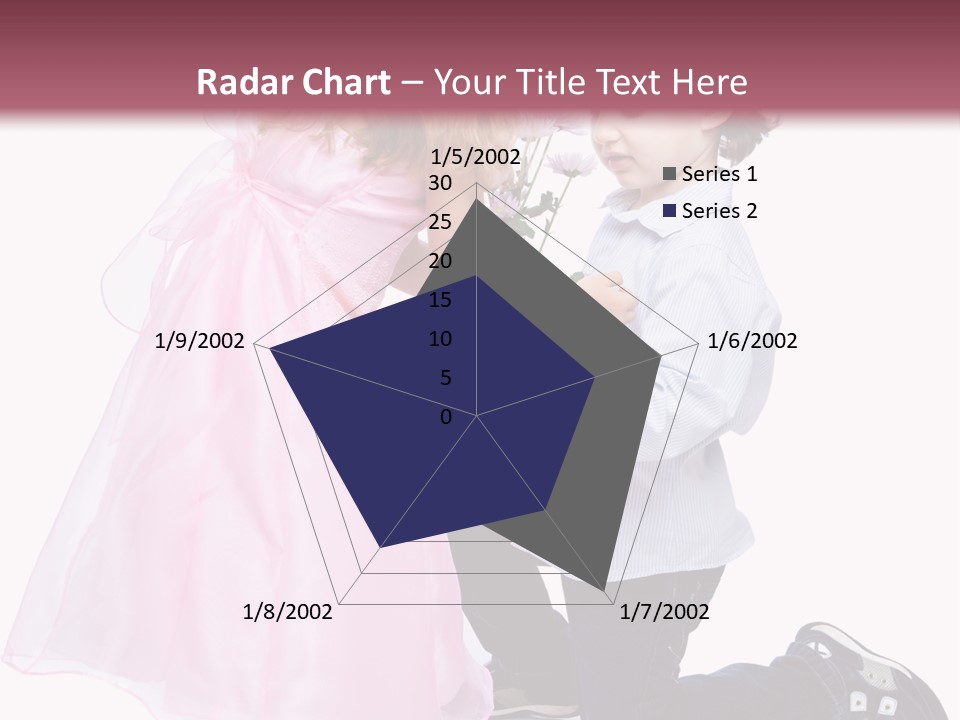 Caucasian Small Boy PowerPoint Template