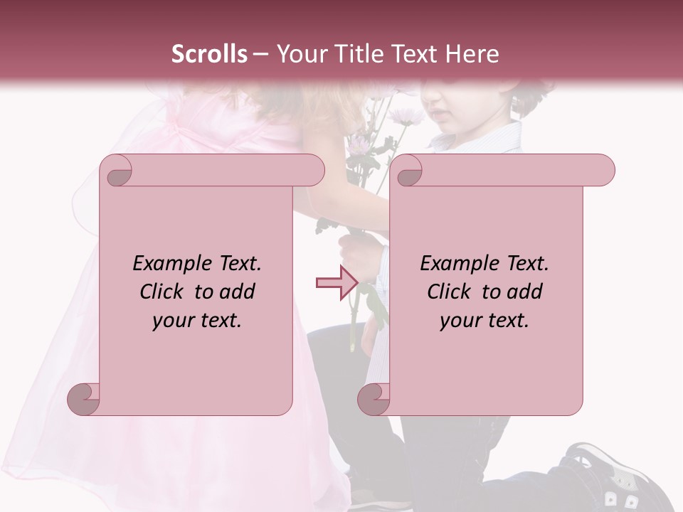 Caucasian Small Boy PowerPoint Template