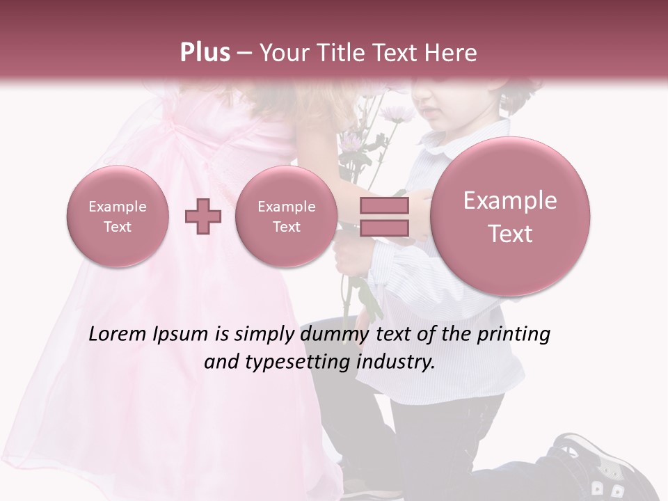 Caucasian Small Boy PowerPoint Template