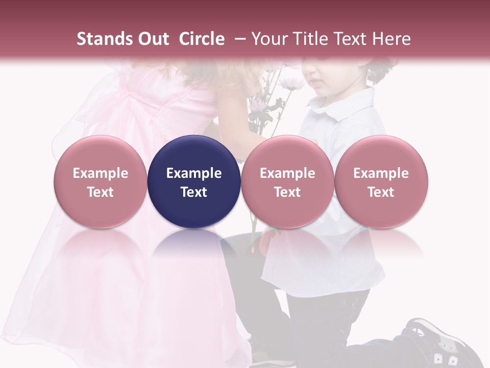 Caucasian Small Boy PowerPoint Template