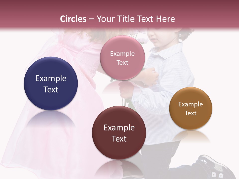 Caucasian Small Boy PowerPoint Template