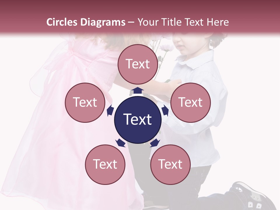 Caucasian Small Boy PowerPoint Template