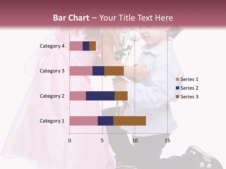 Caucasian Small Boy PowerPoint Template
