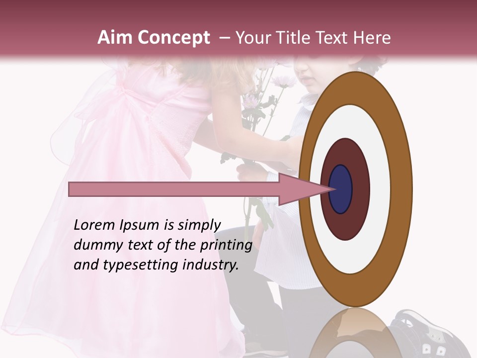 Caucasian Small Boy PowerPoint Template