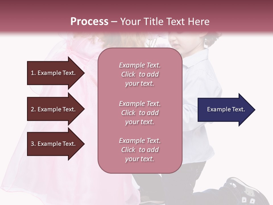 Caucasian Small Boy PowerPoint Template