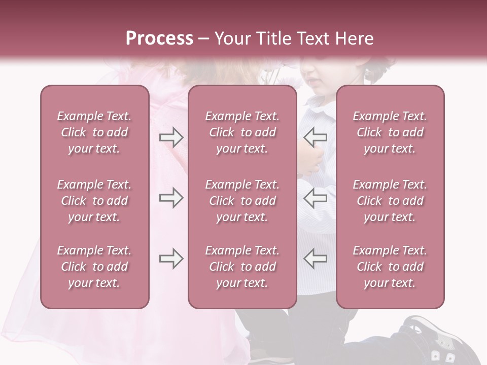 Caucasian Small Boy PowerPoint Template