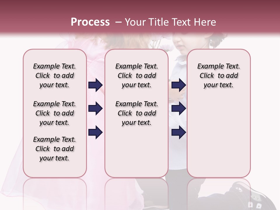 Caucasian Small Boy PowerPoint Template