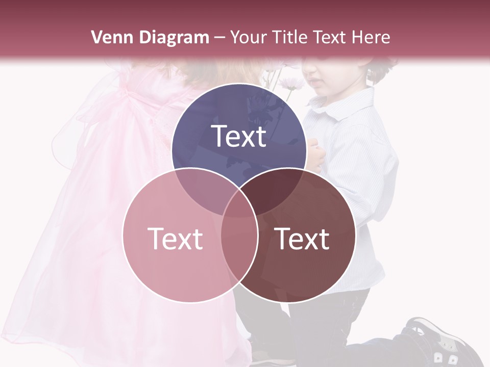 Caucasian Small Boy PowerPoint Template