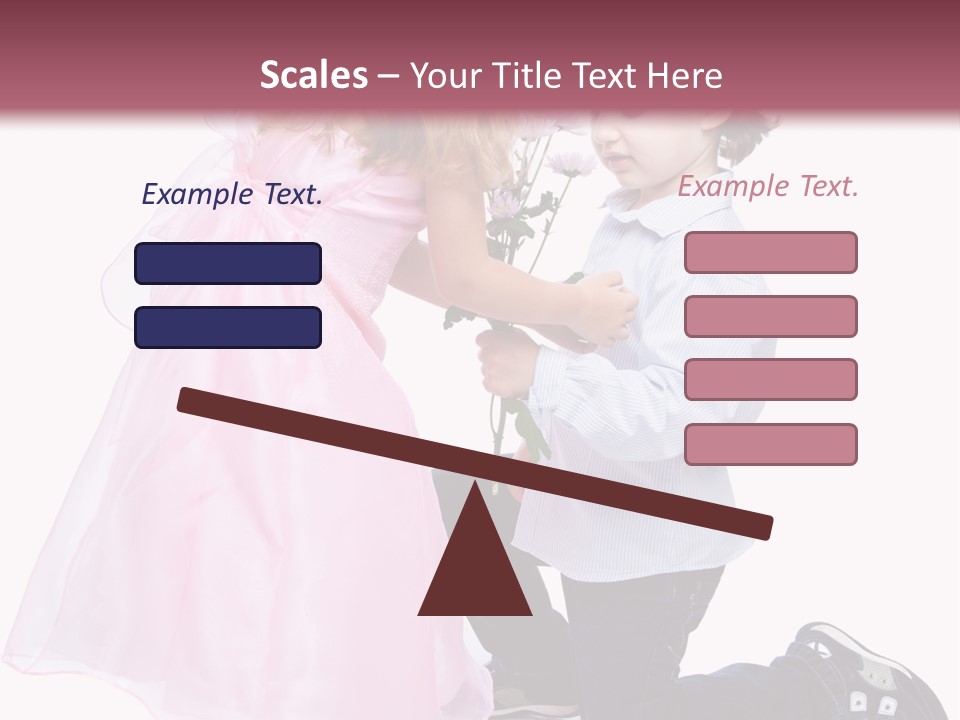Caucasian Small Boy PowerPoint Template