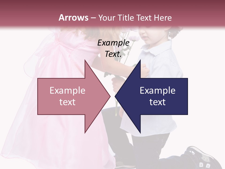 Caucasian Small Boy PowerPoint Template