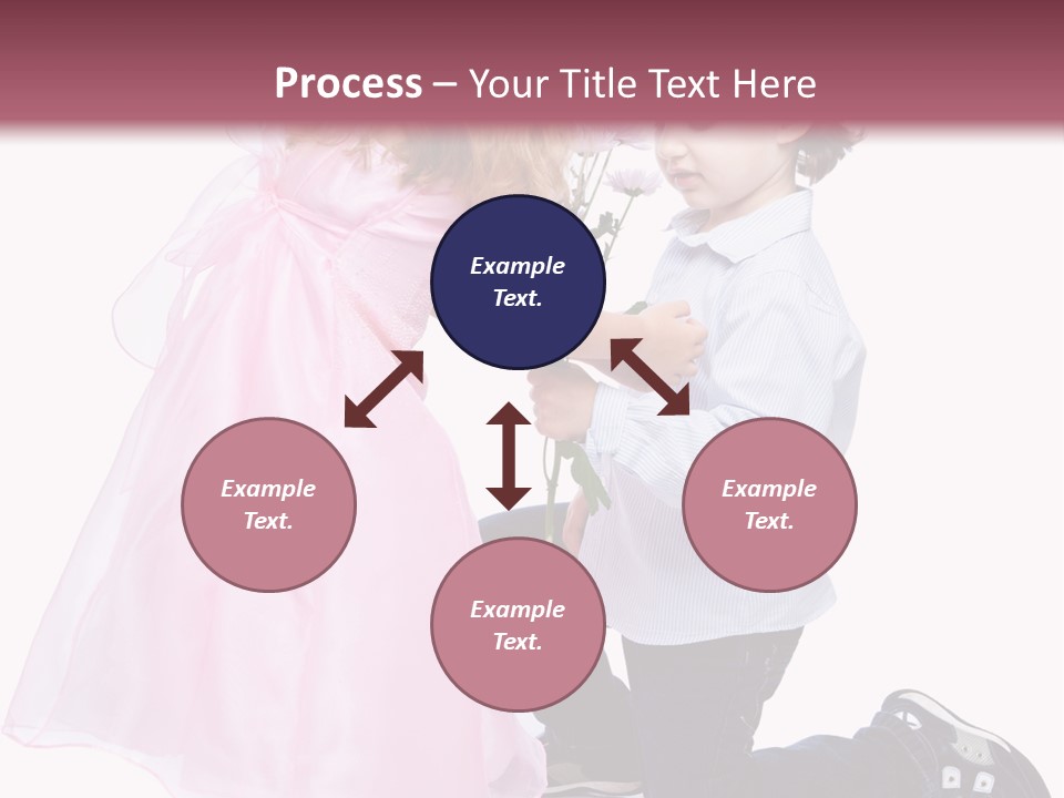 Caucasian Small Boy PowerPoint Template