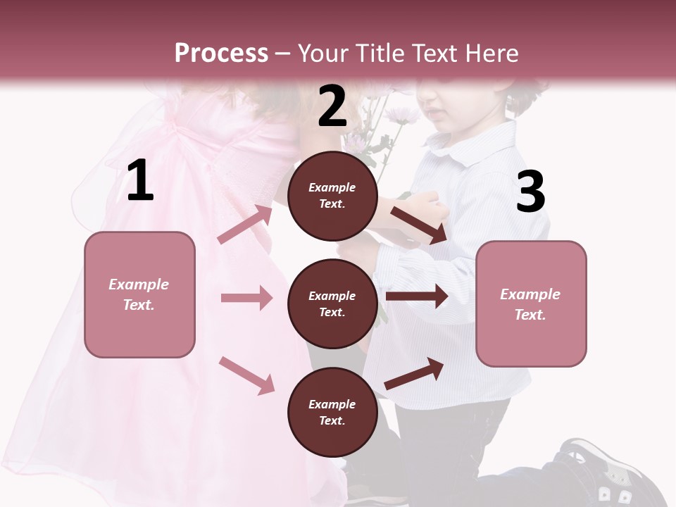 Caucasian Small Boy PowerPoint Template