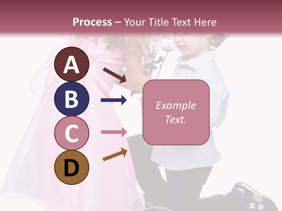 Caucasian Small Boy PowerPoint Template