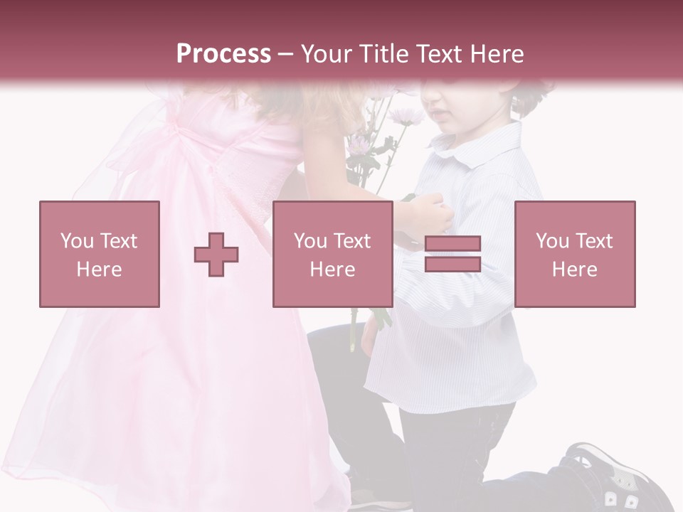 Caucasian Small Boy PowerPoint Template