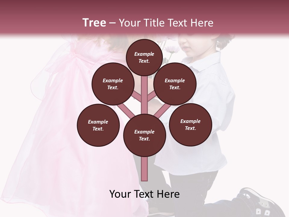 Caucasian Small Boy PowerPoint Template