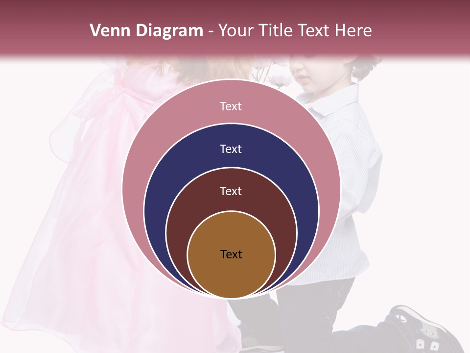 Caucasian Small Boy PowerPoint Template