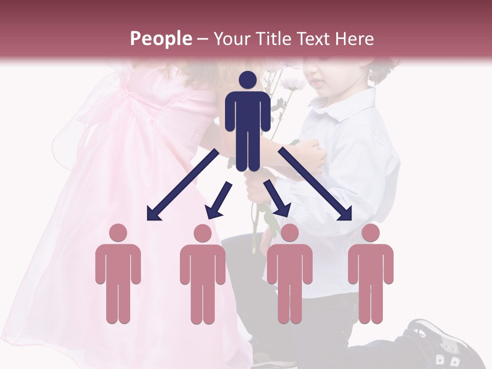 Caucasian Small Boy PowerPoint Template