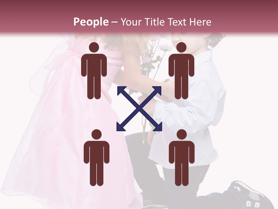 Caucasian Small Boy PowerPoint Template