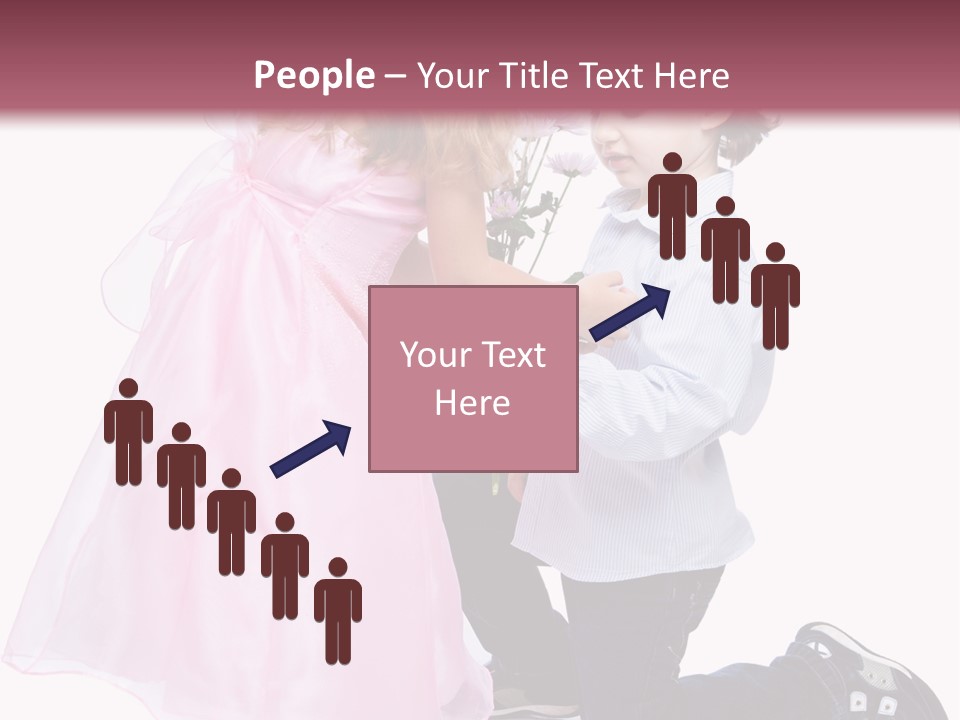 Caucasian Small Boy PowerPoint Template