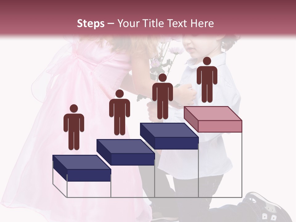 Caucasian Small Boy PowerPoint Template