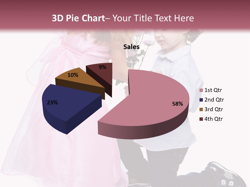 Caucasian Small Boy PowerPoint Template