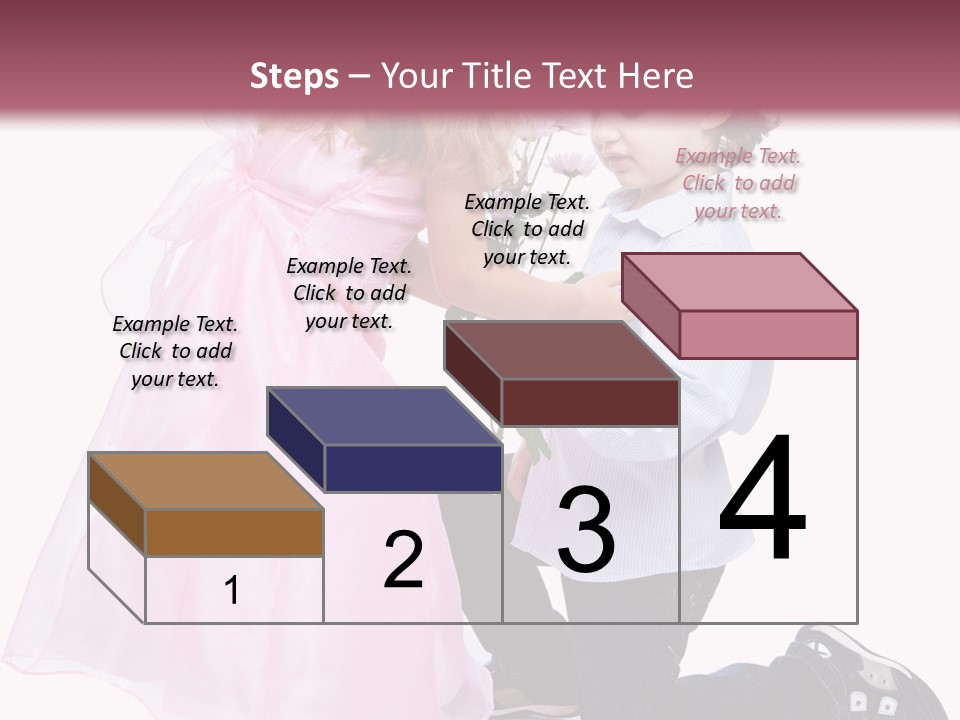 Caucasian Small Boy PowerPoint Template