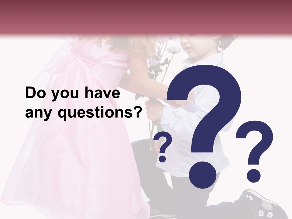 Caucasian Small Boy PowerPoint Template