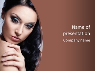 Fashion Female Black PowerPoint Template