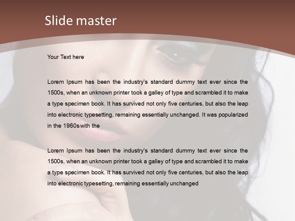 Fashion Female Black PowerPoint Template