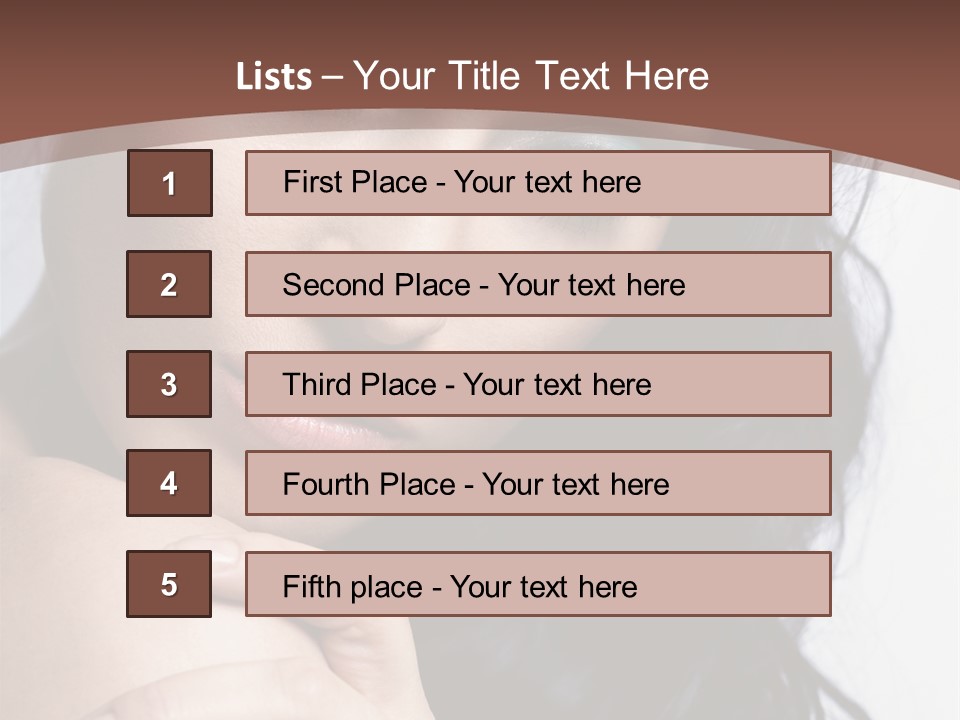 Fashion Female Black PowerPoint Template