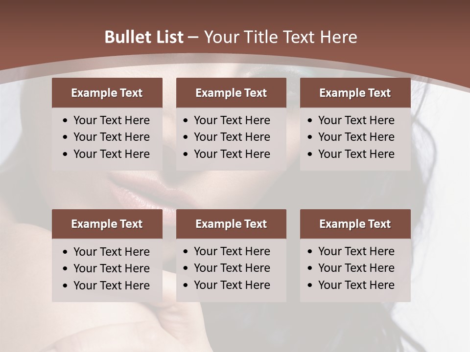 Fashion Female Black PowerPoint Template