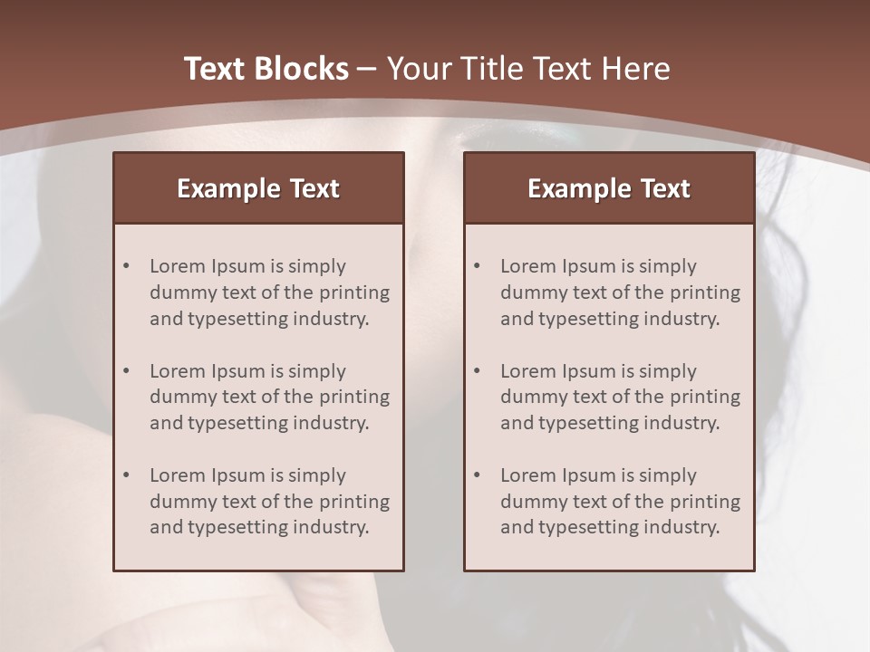 Fashion Female Black PowerPoint Template