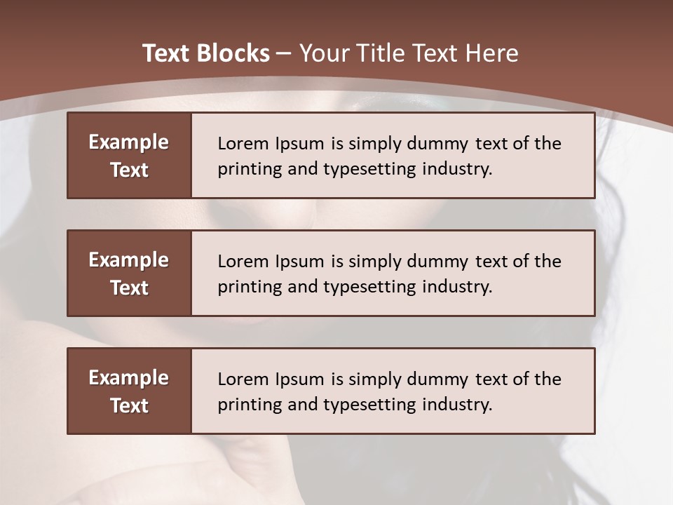 Fashion Female Black PowerPoint Template