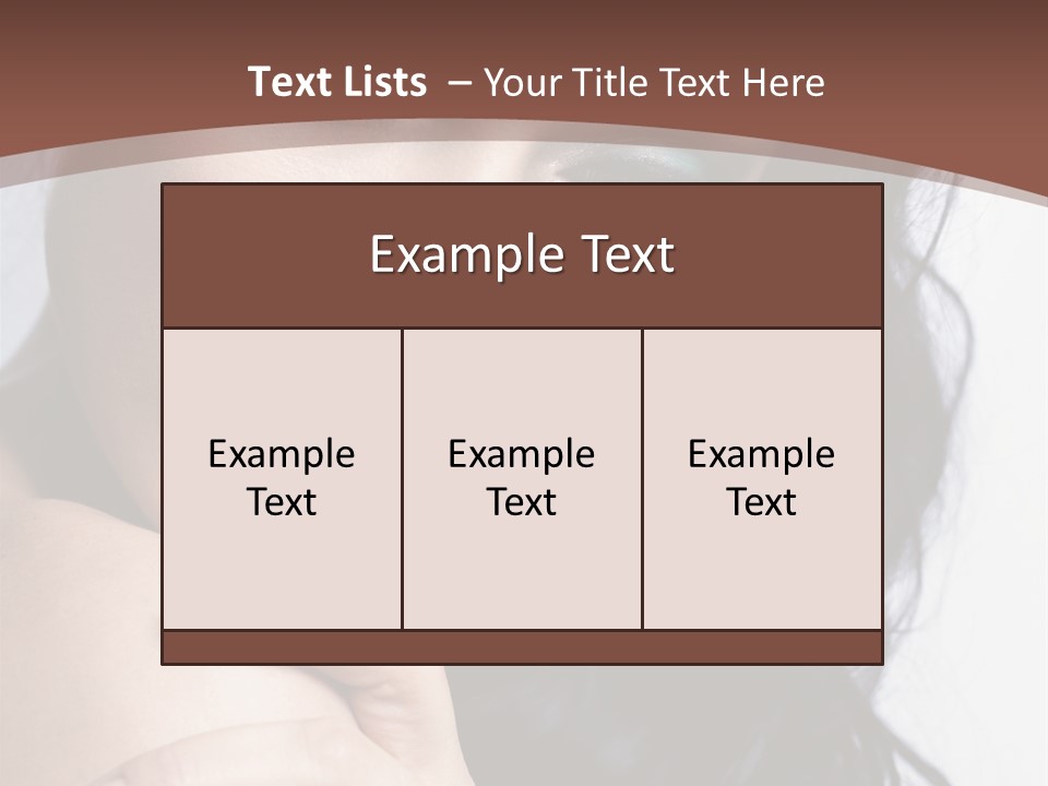 Fashion Female Black PowerPoint Template