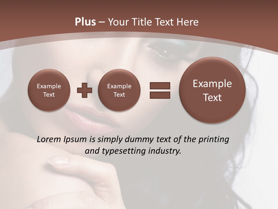 Fashion Female Black PowerPoint Template