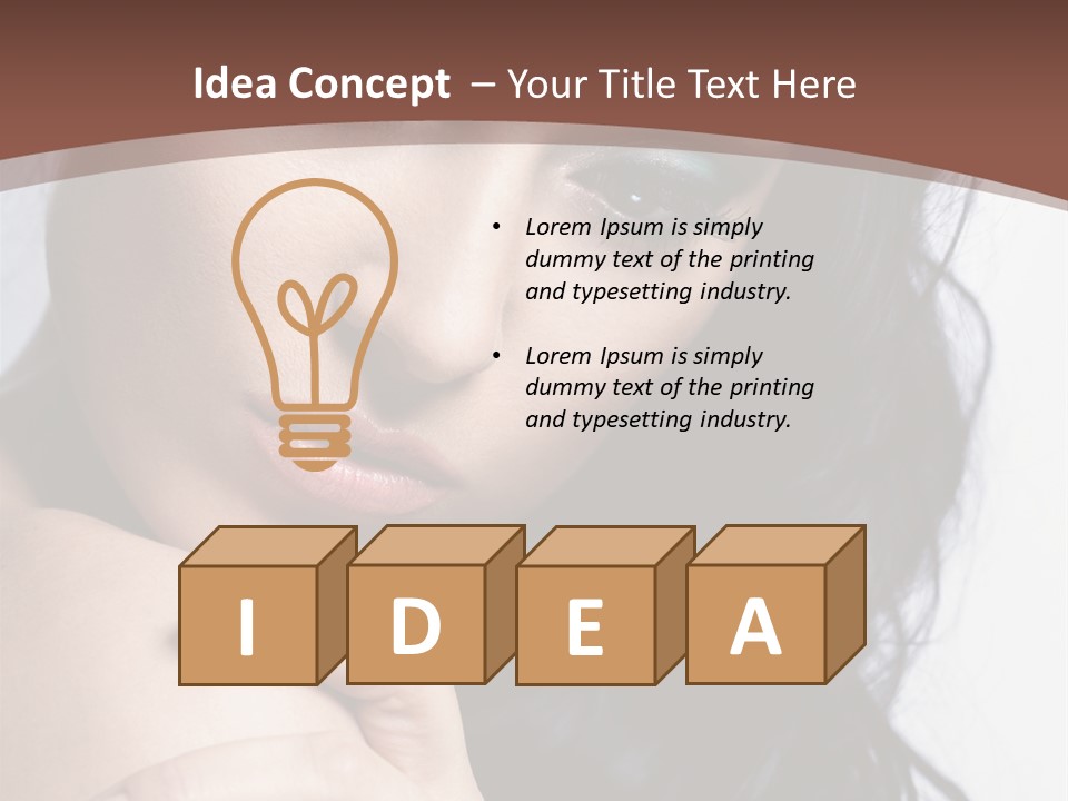 Fashion Female Black PowerPoint Template