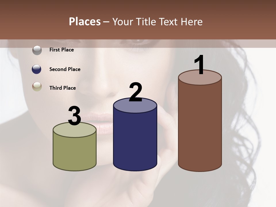 Portrait Woman Femininity PowerPoint Template