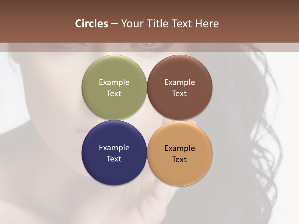 Portrait Woman Femininity PowerPoint Template