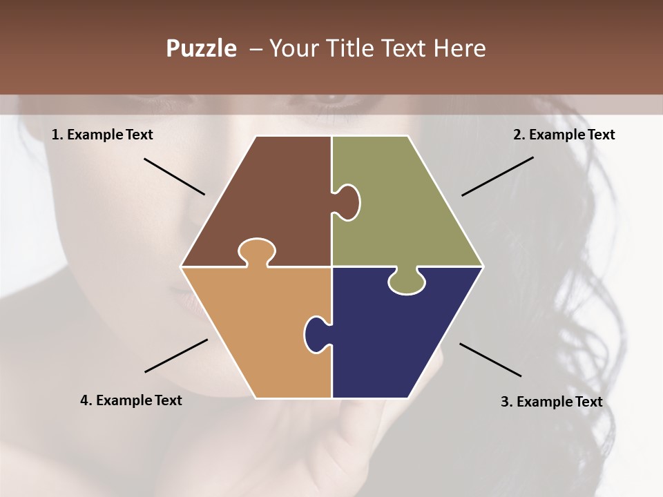 Portrait Woman Femininity PowerPoint Template