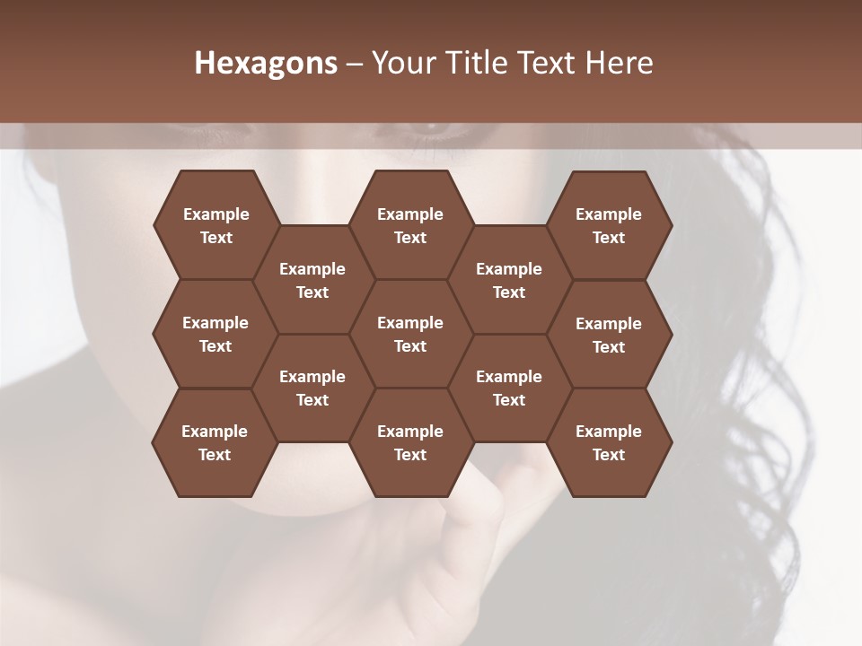 Portrait Woman Femininity PowerPoint Template