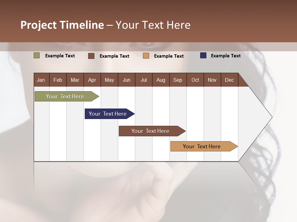 Portrait Woman Femininity PowerPoint Template