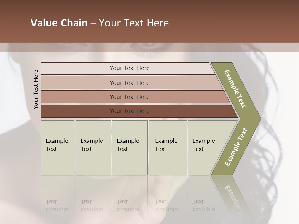 Portrait Woman Femininity PowerPoint Template