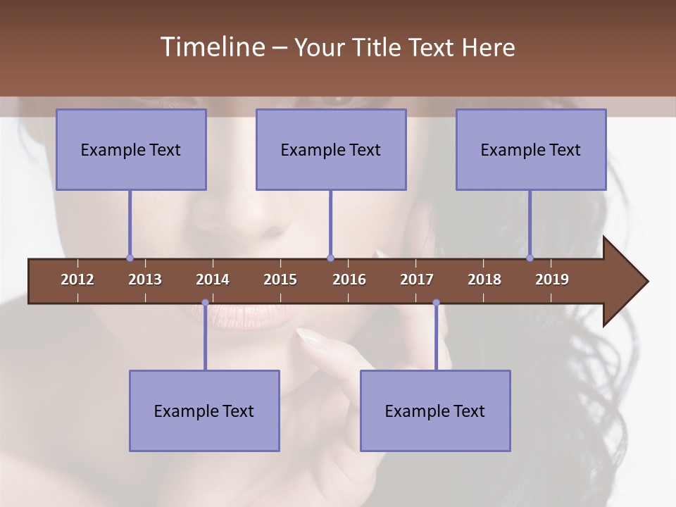 Portrait Woman Femininity PowerPoint Template