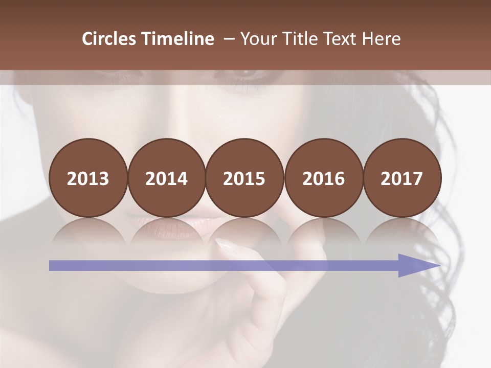 Portrait Woman Femininity PowerPoint Template