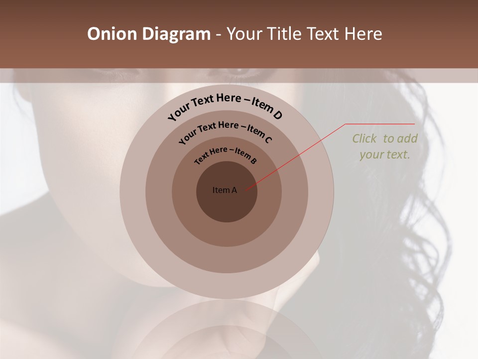 Portrait Woman Femininity PowerPoint Template