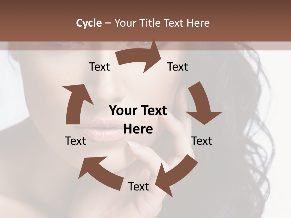 Portrait Woman Femininity PowerPoint Template