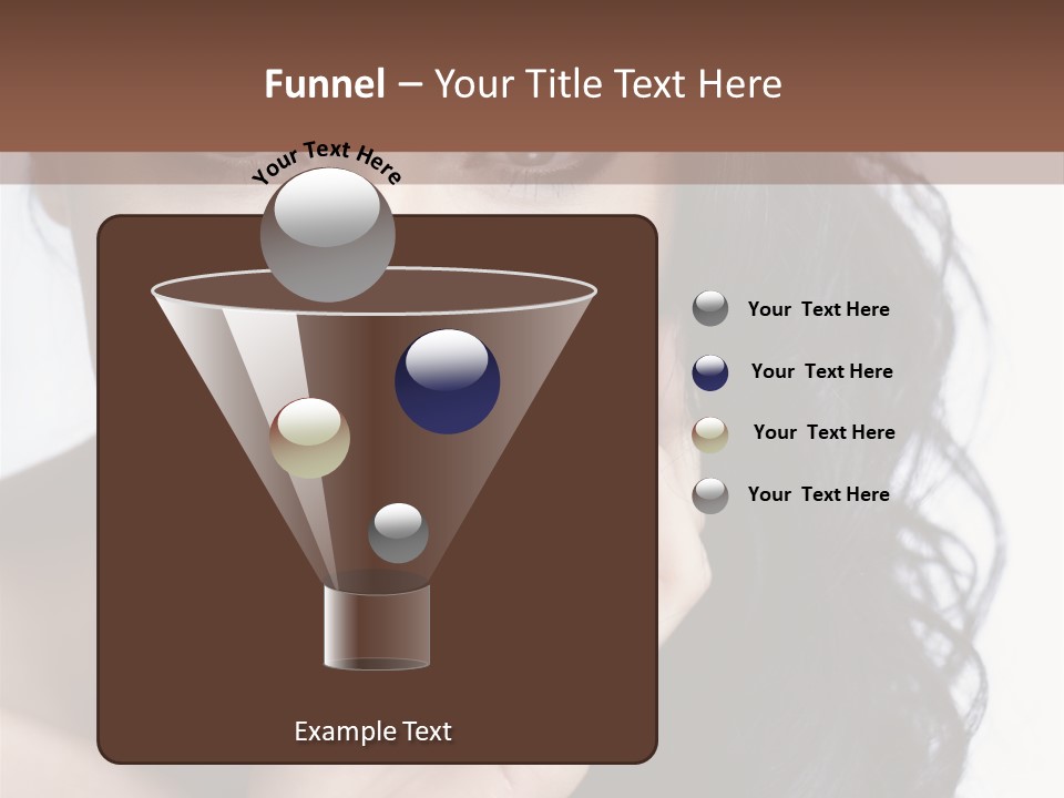Portrait Woman Femininity PowerPoint Template