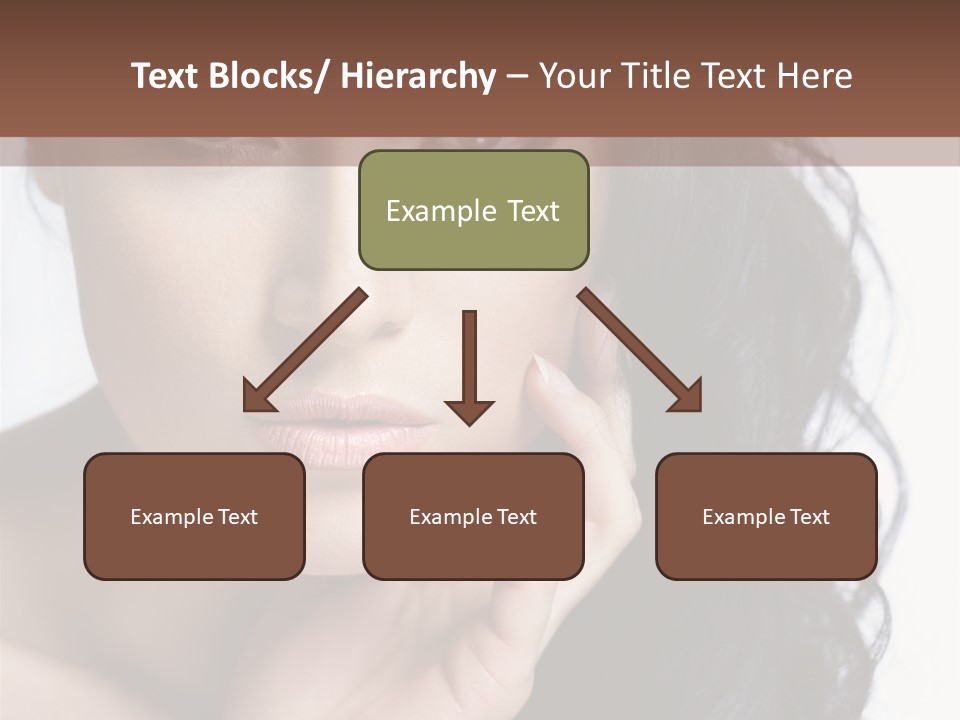 Portrait Woman Femininity PowerPoint Template