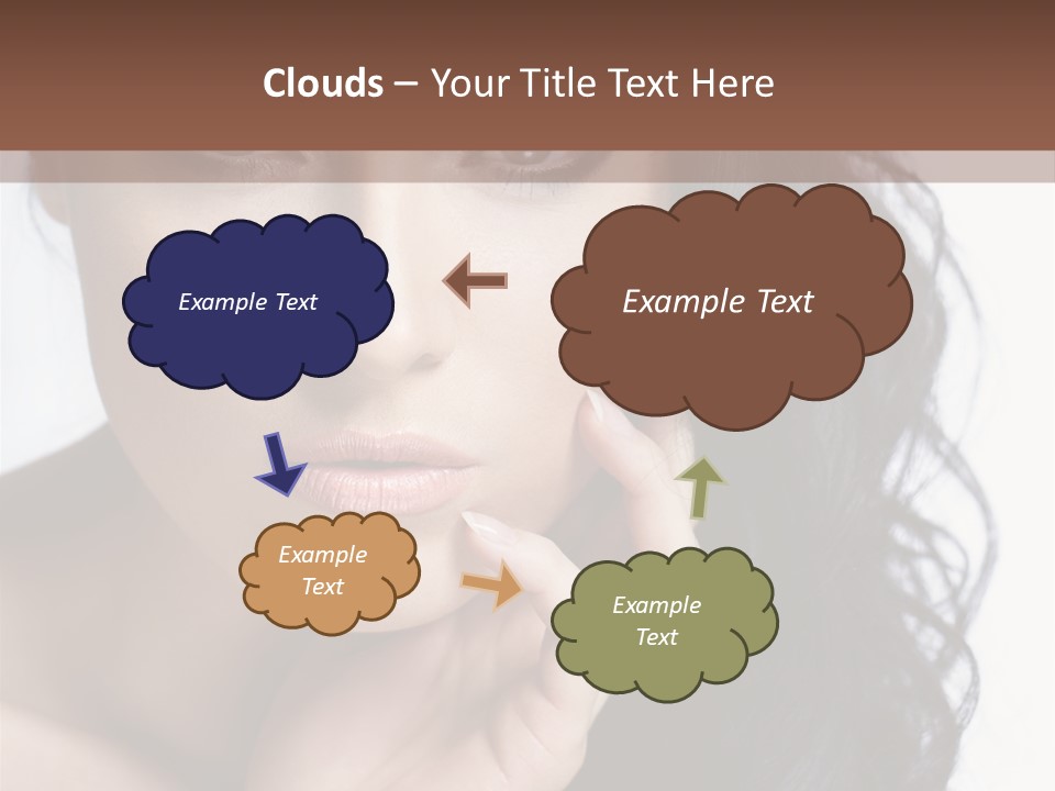 Portrait Woman Femininity PowerPoint Template